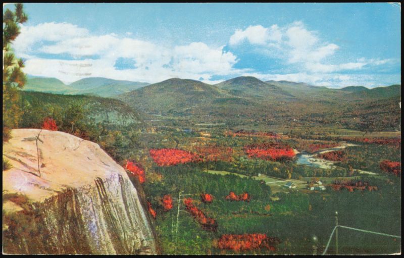 Looking North from Cathedral Ledge, White Mountains New Hampshire