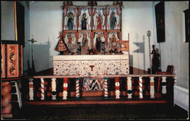 Altar Screen of Llano Quemado Church, Palace of Governors Santa Fe New Mexico