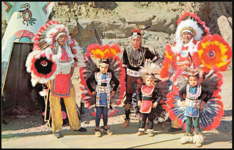 Cherokee Indian Group of Dancers, Cherokee Reservation Cherokee Indian Reservation North Carolina