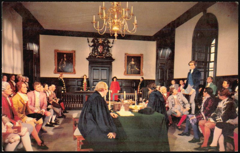 Patrick Henry in the Virginia House of Burgesses Williamsburg