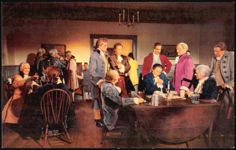 Jolly Gathering in the Raleigh Tavern Apollo Room Williamsburg Virginia