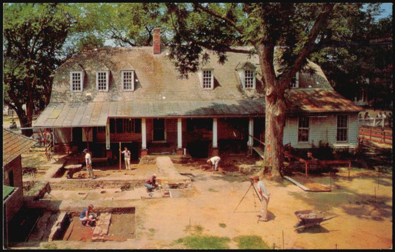 Mr. Wetherburn's Tavern Archaeological Excavation Williamsburg Virginia