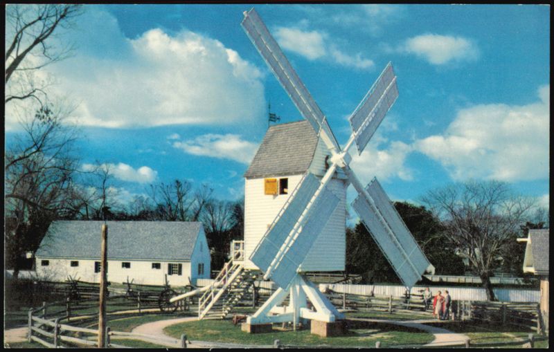 Robertson's Windmill Post Mill in Colonial Williamsburg Virginia