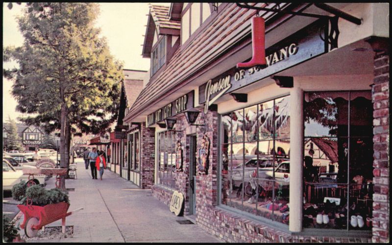 Main street of Solvang, California, Copenhagen Drive