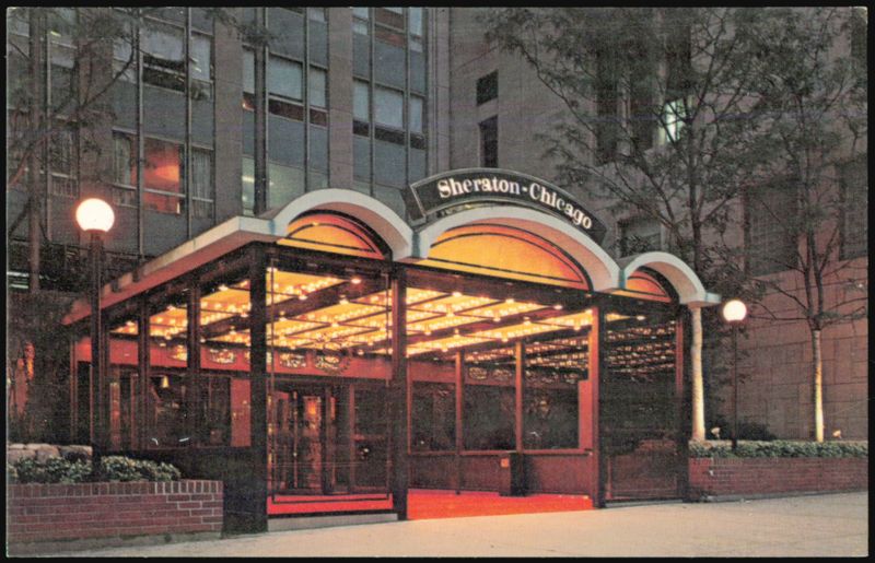 Sheraton-Chicago Hotel Entrance and Canopy Illinois