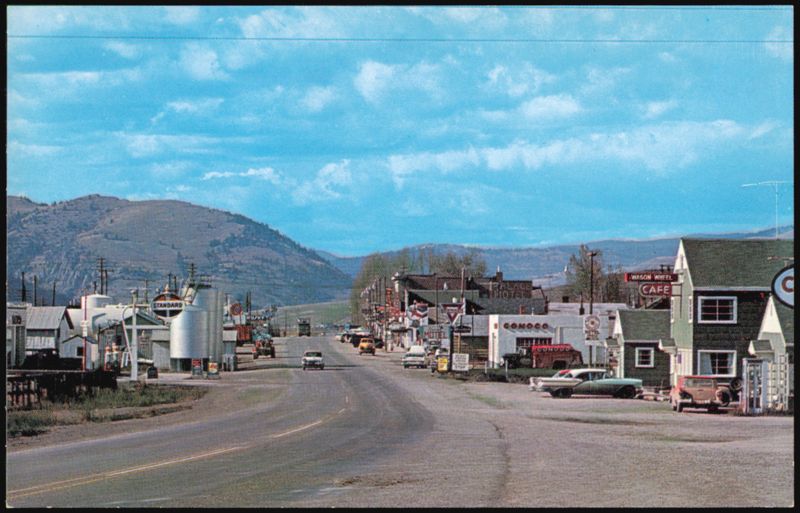 Highway 10 View with Mountain Backdrop Drummond Montana