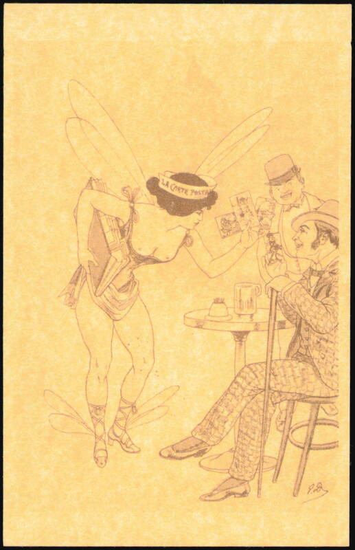 Fairy Selling La Carte Postale To Gentlemen Fantasy
