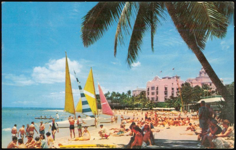 Waikiki Beach and Royal Hawaiian Hotel Honolulu