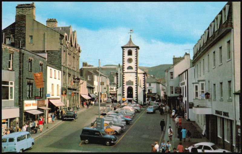 Main Street and Town Hall, Keswick United Kingdom Cumbria