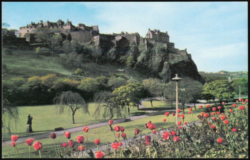 Edinburgh Castle from Princes Street Gardens Scotland