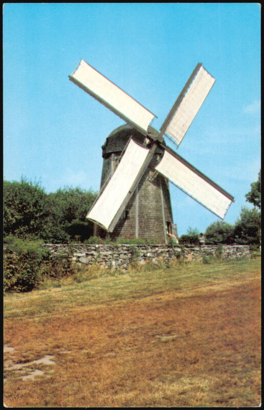 18th Century Wind-Driven Grist Mill Built 1787 Jamestown Rhode Island