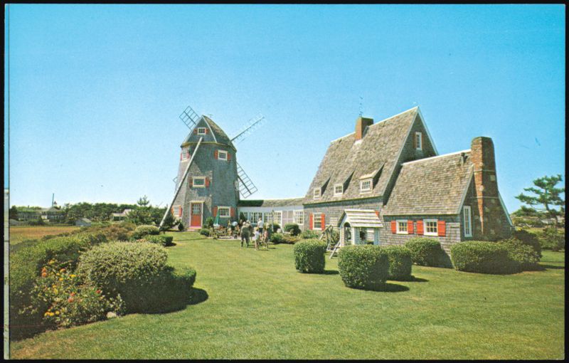 Cape Cod House and Windmill West Harwich Massachusetts