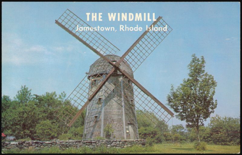 The Windmill built in 1787 in Jamestown Rhode Island