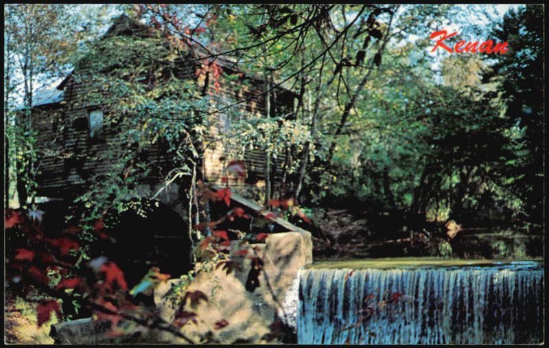 Kenan Mill with Waterfall near Selma Alabama