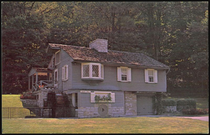 Deeds Park Grist Mill with Water Wheel in Dayton Ohio