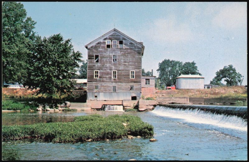 Old Stockdale Water Power Mill in Wabash County Indiana Roann