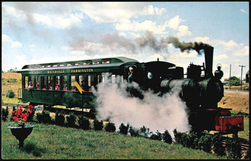 Wiscasset Waterville Farmington Train Boothbay Railway Maine