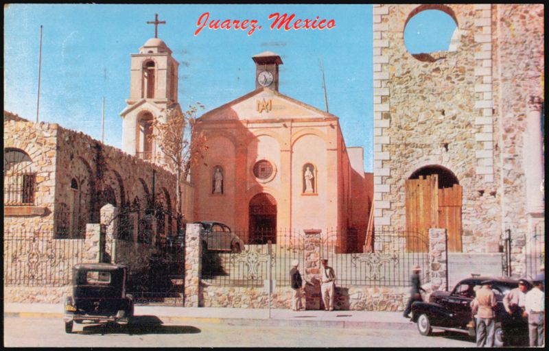 Old Guadalupe Mission Built in 1549 Juarez Mexico