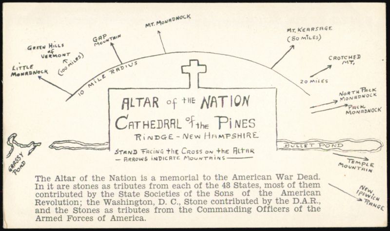 Altar of the Nation, Cathedral of the Pines Rindge New Hampshire