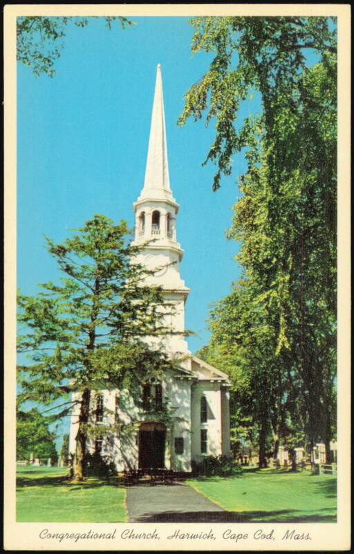 Congregational Church with Christopher Wren Style Steeple Harwich Massachusetts