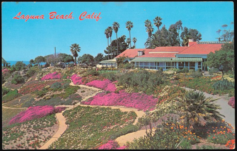 Heisler Park Sloping Banks and Flower Beds Laguna Beach California