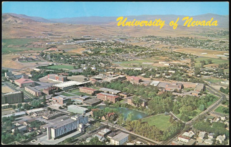 University of Nevada Campus Aerial View Reno