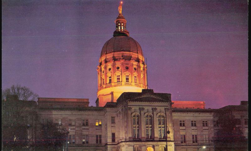 Capitol At Night Atlanta Georgia