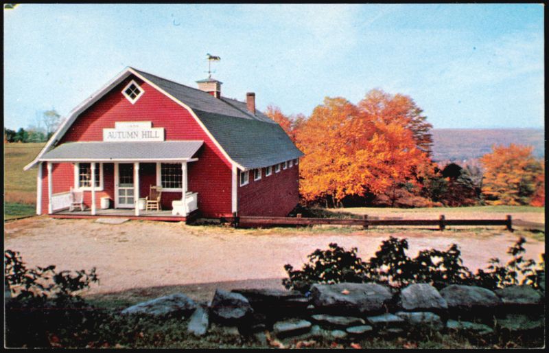 Autumn Hill Red Barn Shop and Prospect Hill Setting Walpole New Hampshire