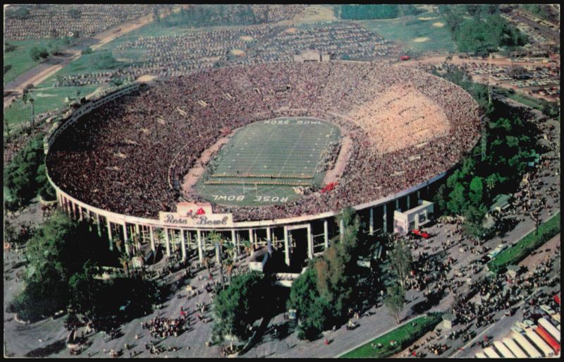 Rose Bowl Stadium Scene Annual Football Classic Pasadena California