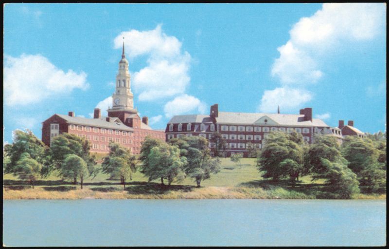 Colby College View Across Johnson Pond Waterville Maine