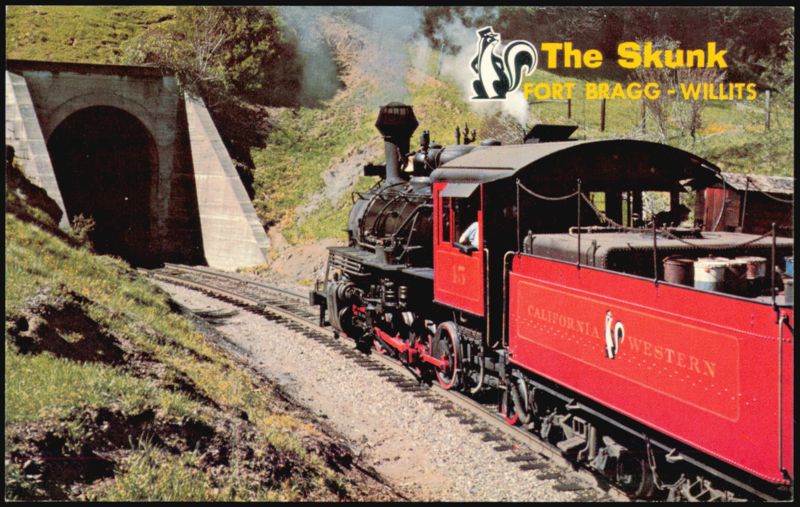 The Super Skunk Train Tunnel No. 2 California Western Fort Bragg