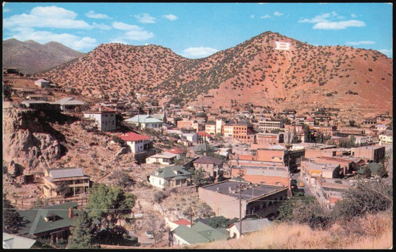 Oldest Copper Mining Town Hillside Architecture Bisbee Arizona