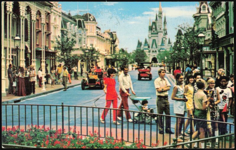 Main Street, U.S.A. and Cinderella Castle at Magic Kingdom Lake Buena Vista Florida