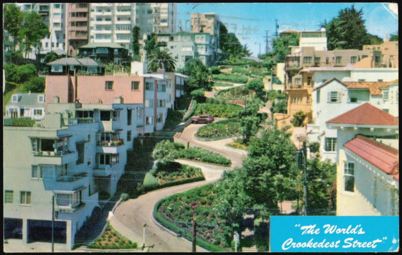 Lombard Street The World's Crookedest Street San Francisco California