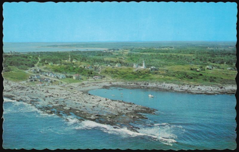 Air View of Two Lights Lighthouse Cape Elizabeth Maine