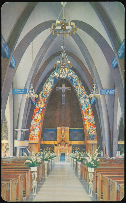 Interior View of the La Purísima Church Monterrey Mexico