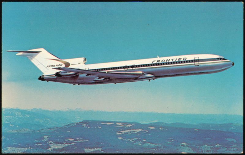 Frontier Airlines Boeing 727-B in Flight Aircraft