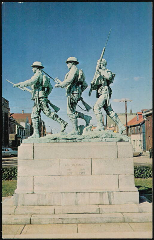 Cenotaph Statues of Soldiers, Charlottetown, PEI Canada