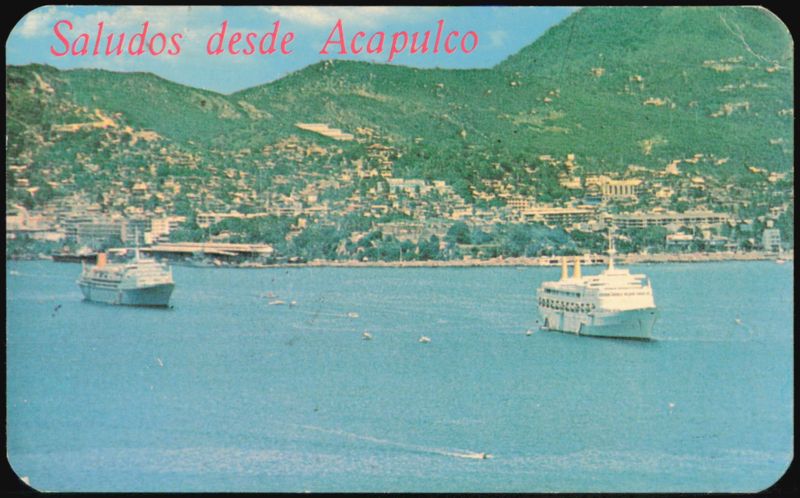 Cruise Ships in Acapulco Bay Mexico