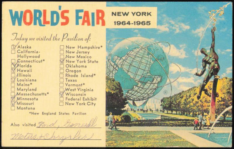 New York World's Fair 1964-1965 Unisphere and Rocket Thrower Flushing