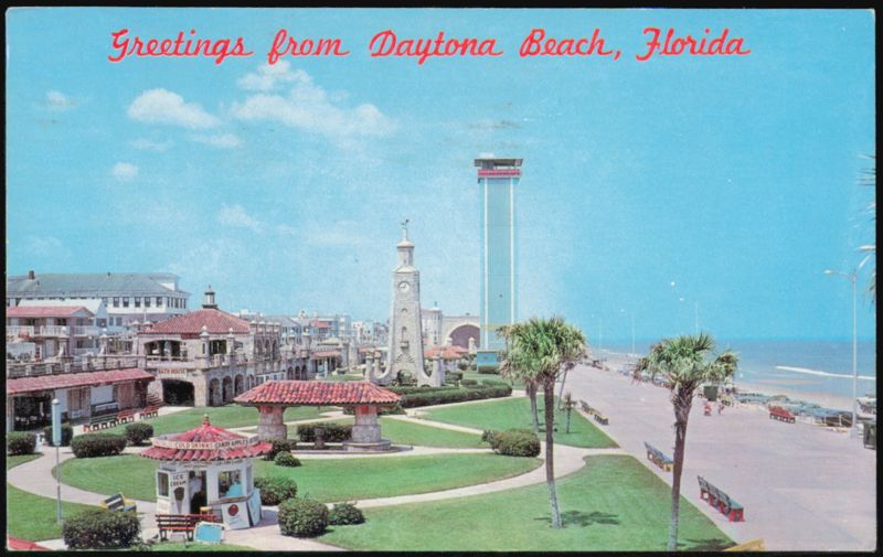 Oceanfront Park Looking North Daytona Beach Florida