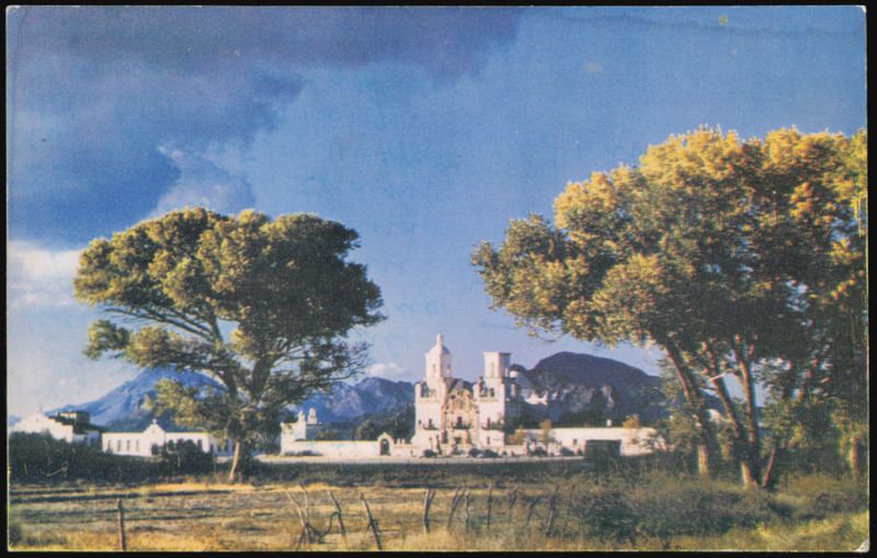 San Xavier Del Bac Shrine on the Desert Tucson Arizona
