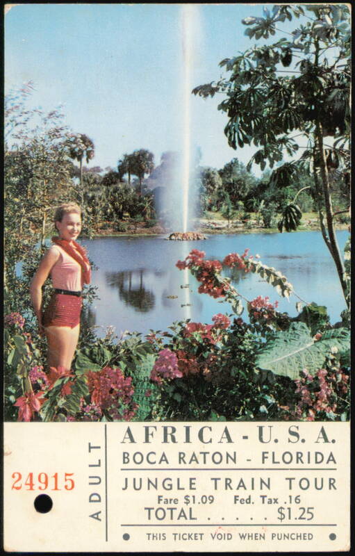 Watusi Geyser - Jungle Train Tour at Africa U.S.A. Boca Raton Florida