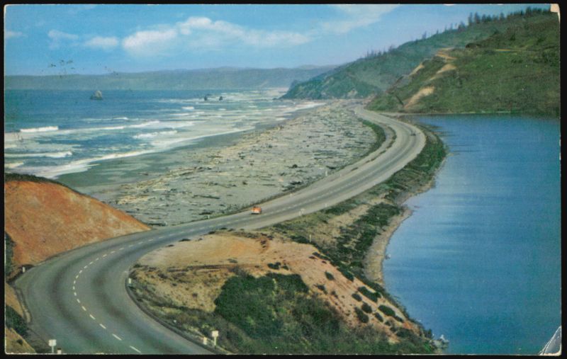 Redwood Highway at Freshwater Lagoon and Beach California Eureka
