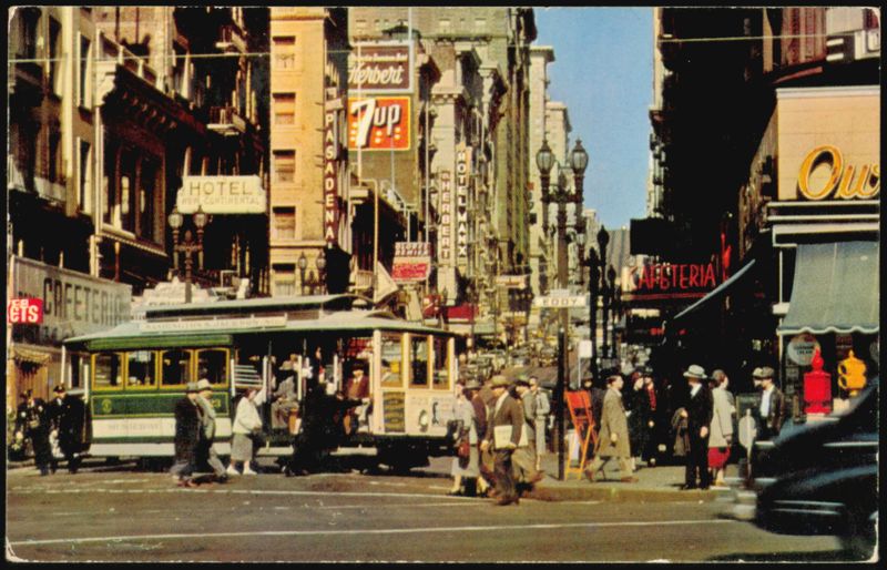 Powell at Market Street Showing Turntable San Francisco California