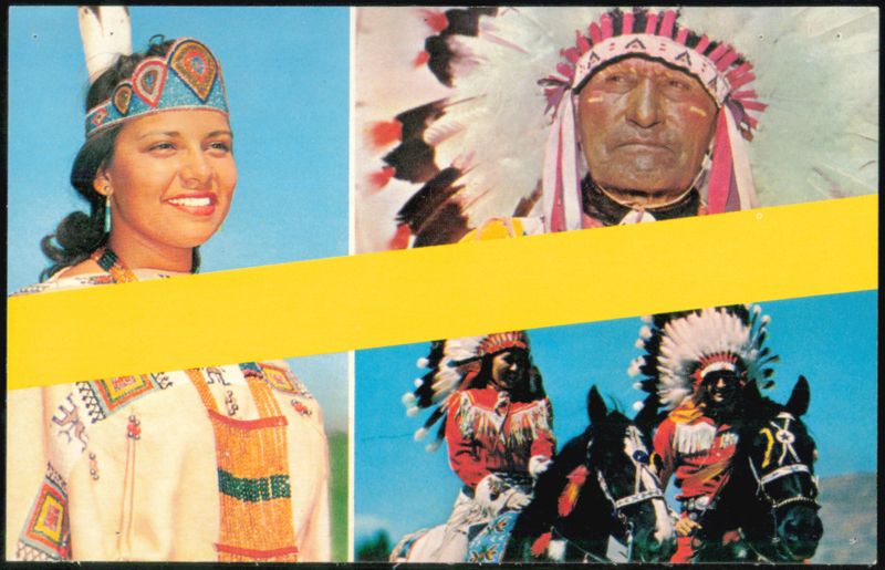 Native American Portraits with Traditional Regalia and Horses