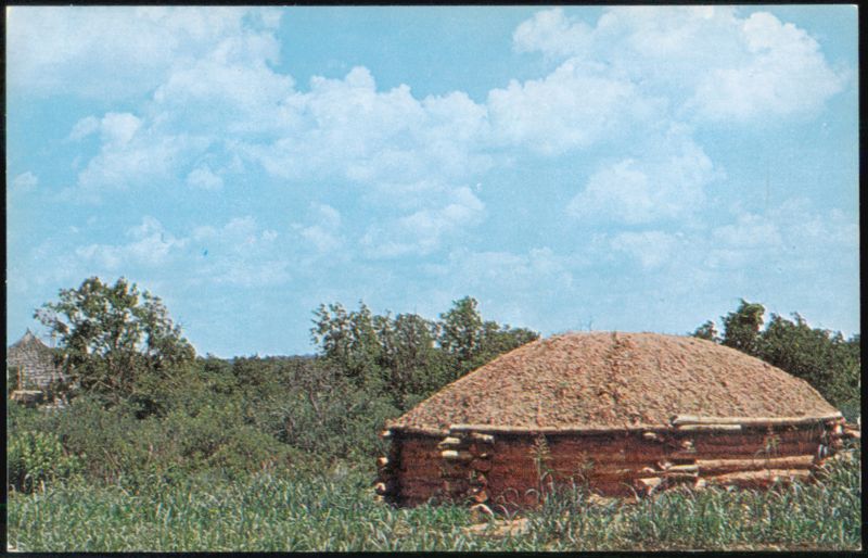 Navajo Indian Hogan and Wichita Grass-Thatch House Anadarko Oklahoma