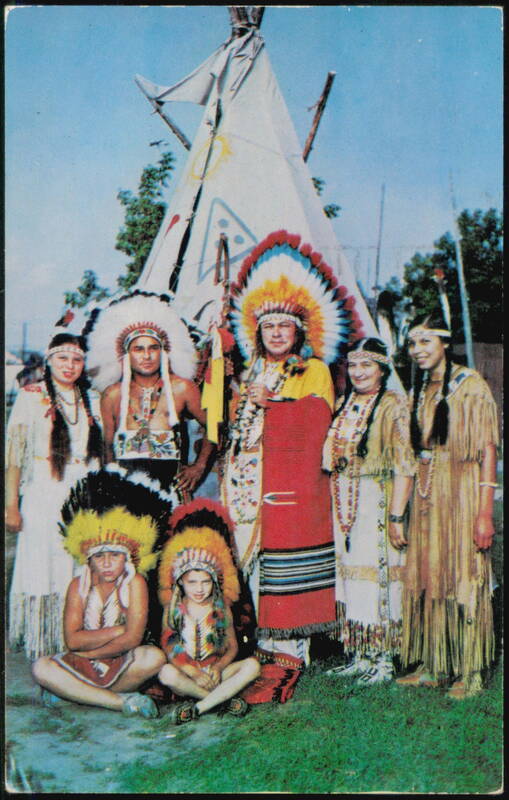 Chief Poking Fire's Family Rao Watsire Caughnawaga QC Canada
