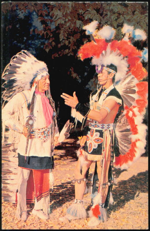 Chief and Son in Tribal Dress Hyde Park New York Bob Taylor