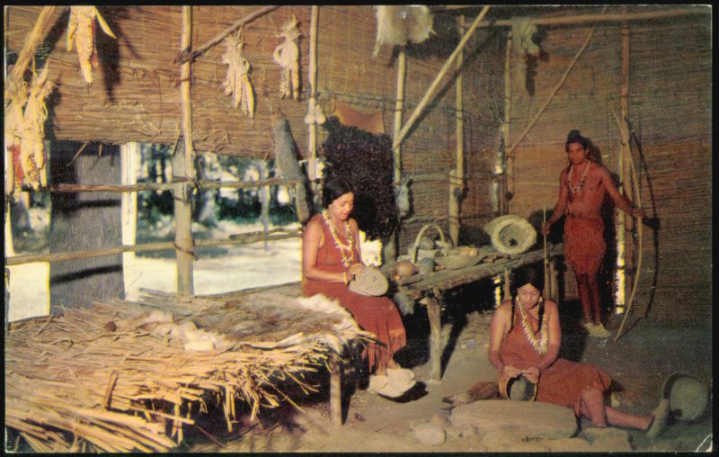 Chief Powhatan's Lodge, Jamestown Festival Park Virginia